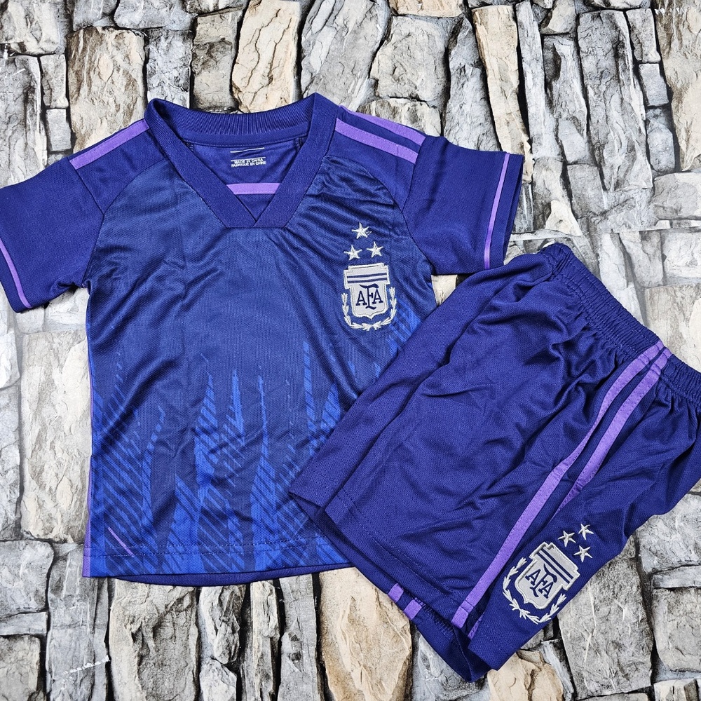 Argentina Kids Soccer Jersey Kit Youth/Argentina  jersey/ Jersey and Shorts